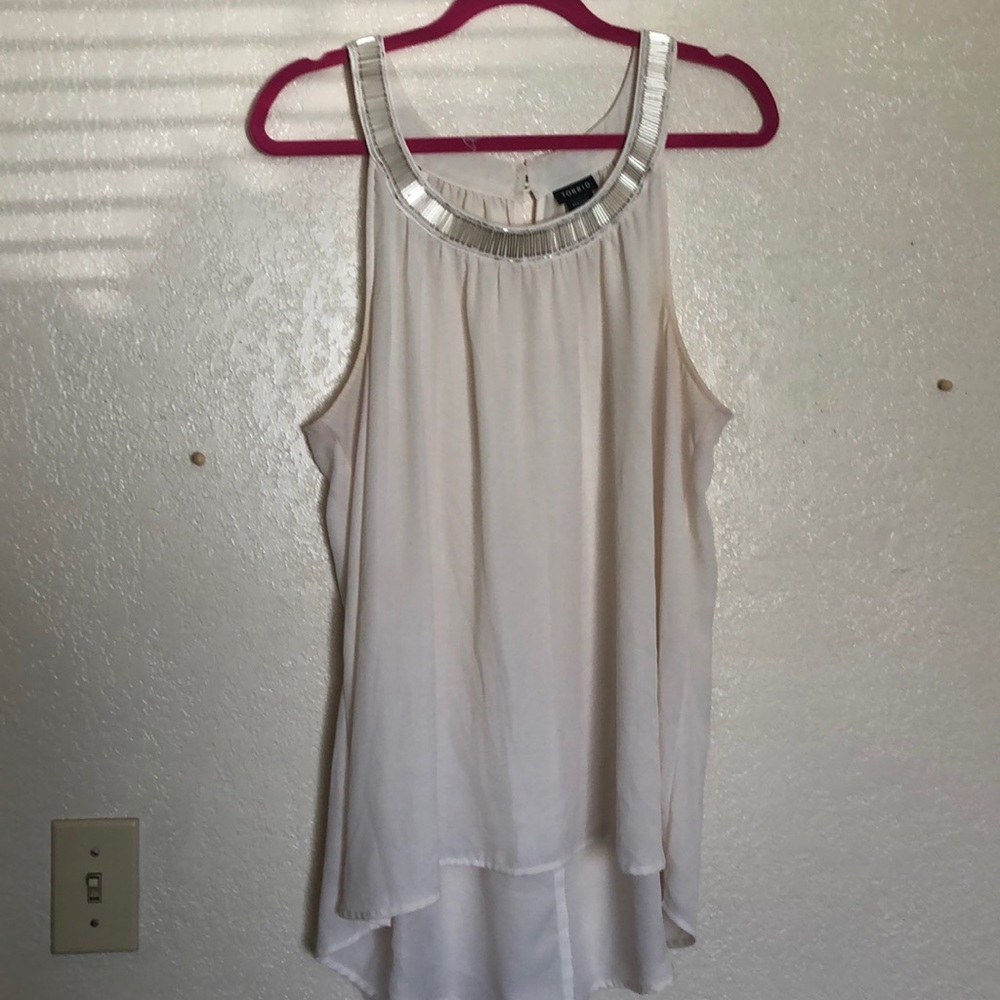 Beaded torrid tank top